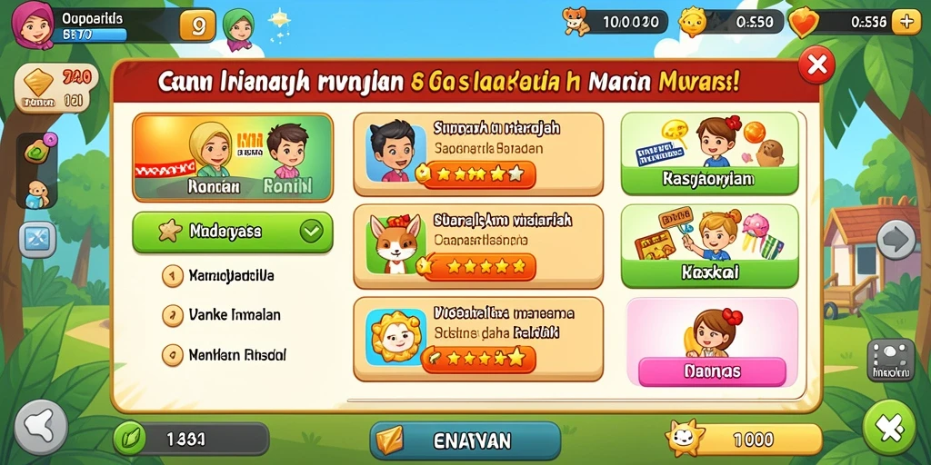 Tampilan utama yang menarik dan intuitif.