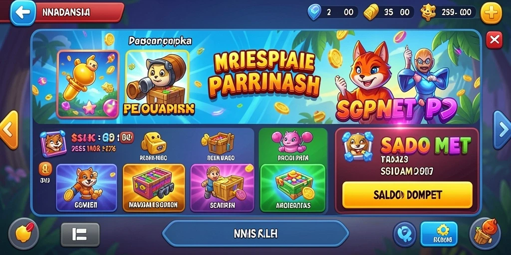 Tangkapan layar menunjukkan antarmuka pengguna yang menarik.