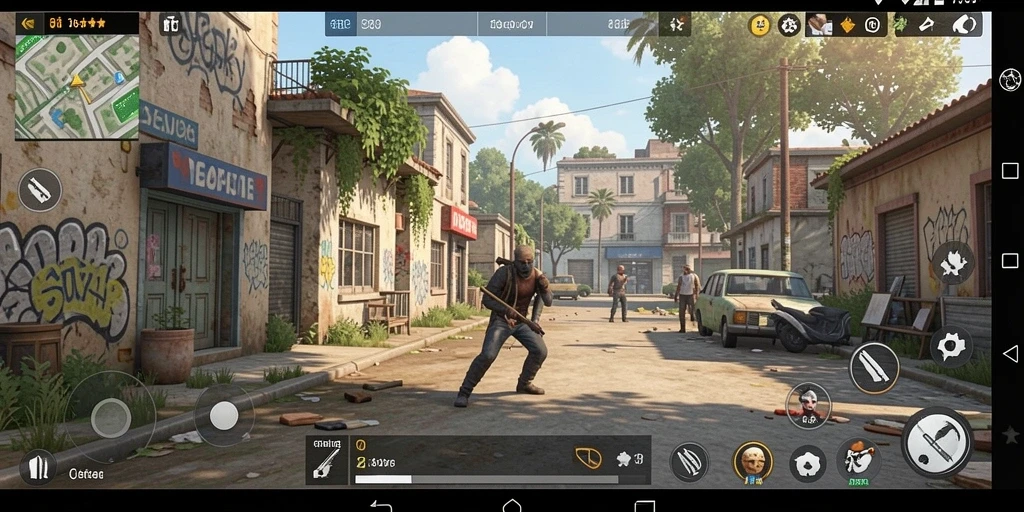 Tangkapan layar gameplay yang mendebarkan dari SUPER805.
